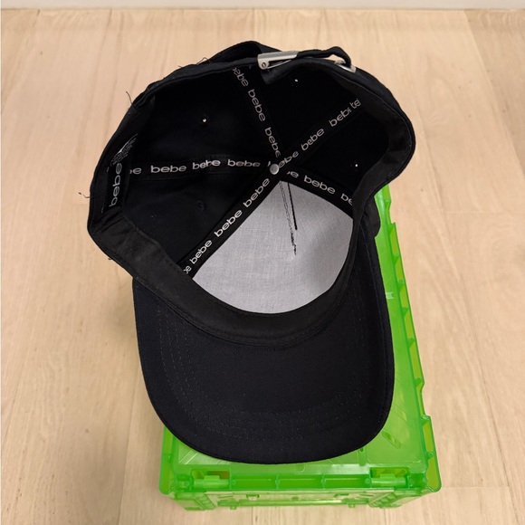 Bebe Rhinestone Logo Baseball Cap - Picture 7 of 7